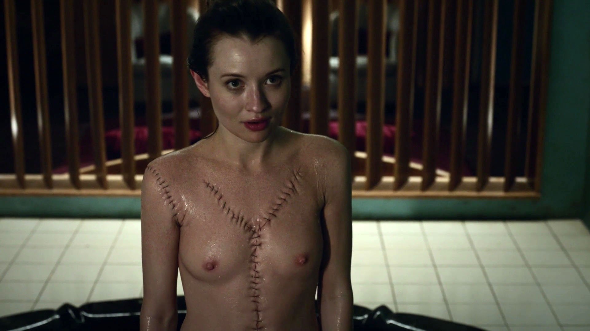 Emily Browning nude - American Gods s01e05 (2017)