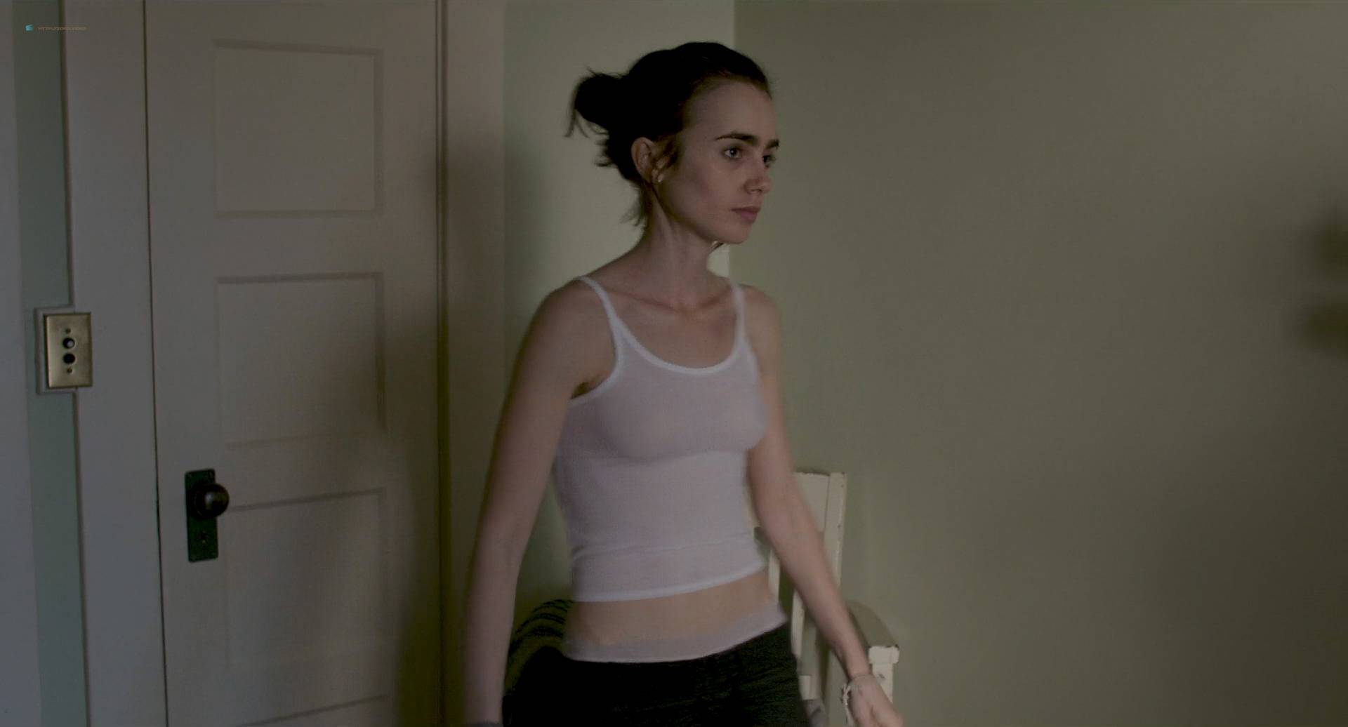 Lily Collins Topless